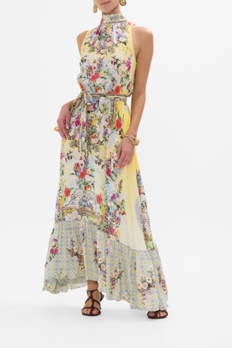 Necktie Dress With Elasticated Waist Flor Fantastica, Alternate, color, Flor Fantastica