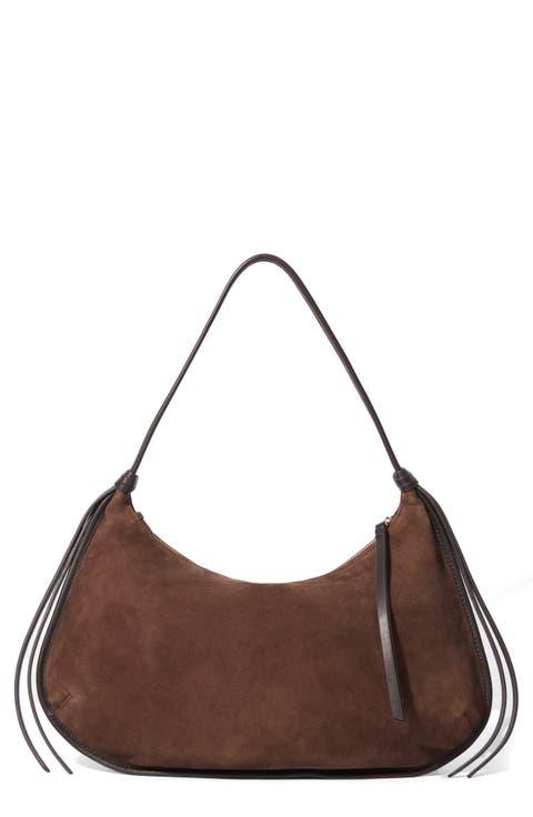 Fringe Suede Shoulder Bag