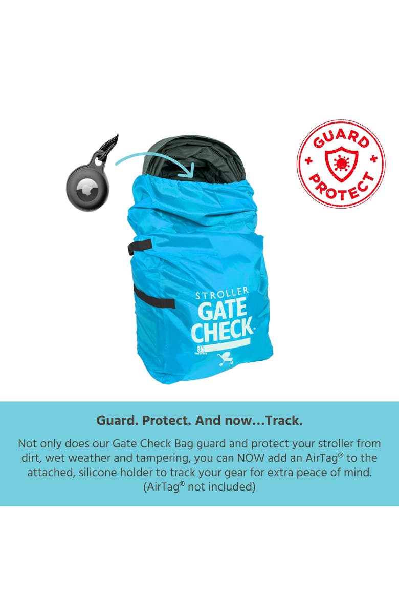 J.L Childress J.L. Childress Gate Check Bag for Single & Double Strollers, Neon Yellow, Height 46", Alternate, color, Neon Blue