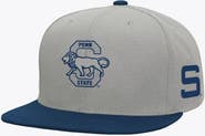 Mitchell & Ness Men's Mitchell & Ness  Gray/Navy Penn State Nittany Lions Plaid OG Snapback Hat