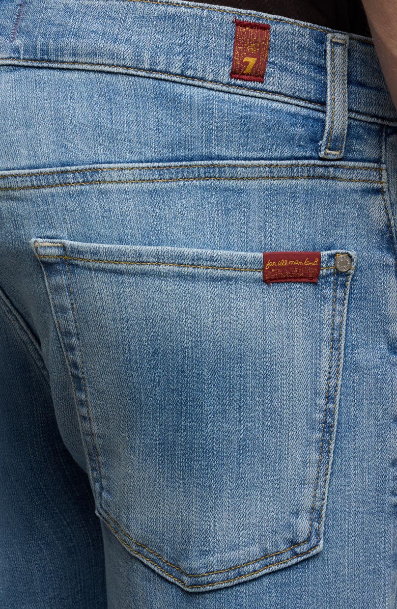 7 For All Mankind The Straight Leg Jeans, Alternate, color, Steelwater