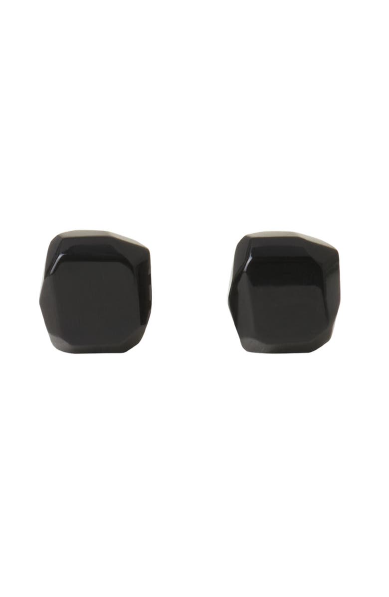 Lanvin Rocks Cufflinks, Main, color, Black