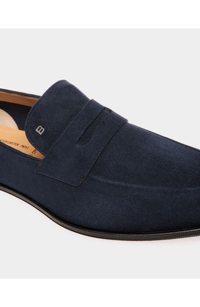 Bally Westminster Loafer In Suede Leather, Alternate, color, Blue