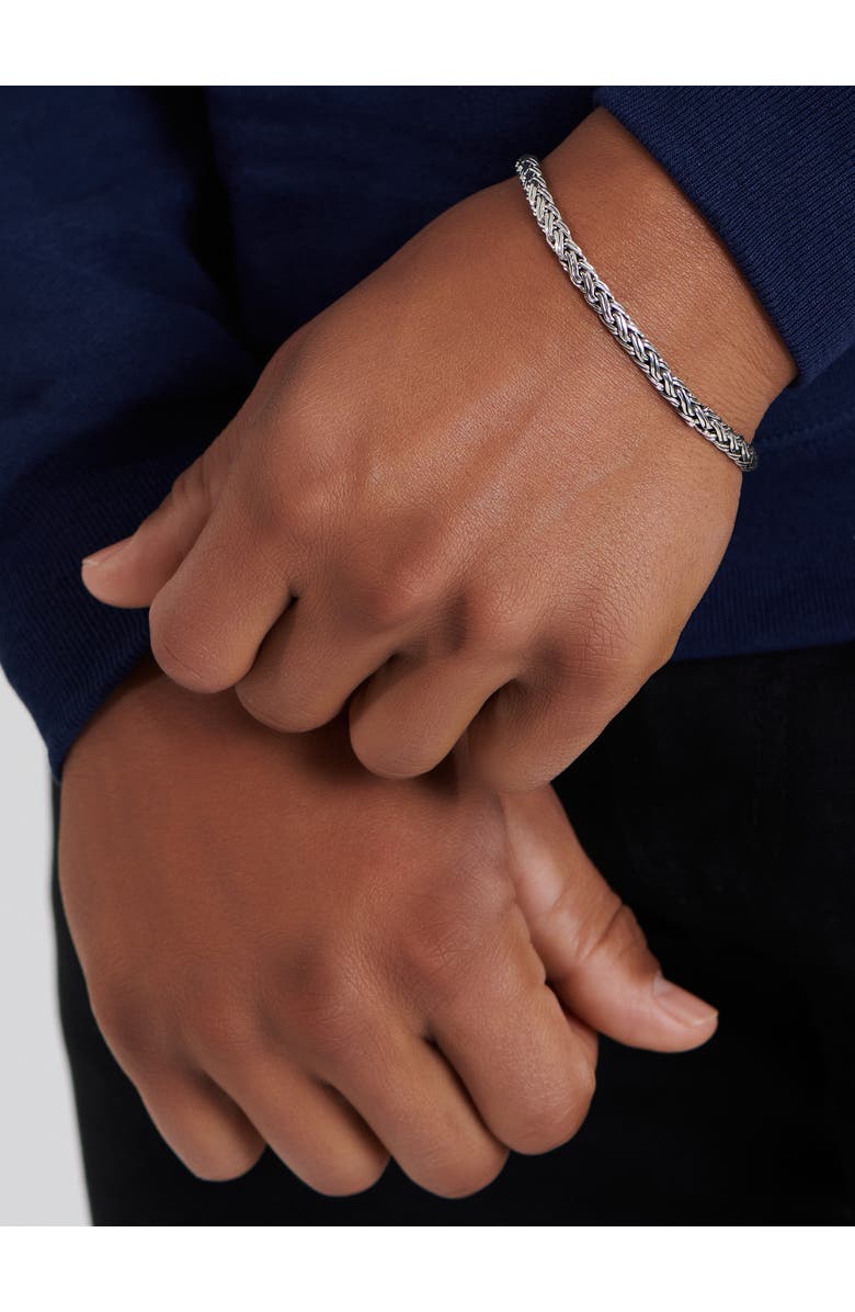 DEVATA Paddy Oval 5mm Chain Bracelet in Sterling Silver, Alternate, color, Silver