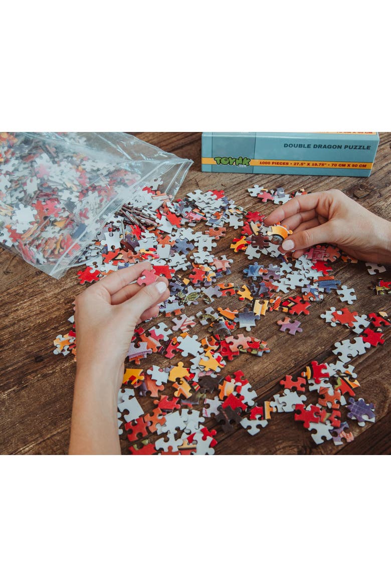 Double Dragon NES Cartridge 1000-Piece Jigsaw Puzzle | Toynk Exclusive, Alternate, color, Multi-Color