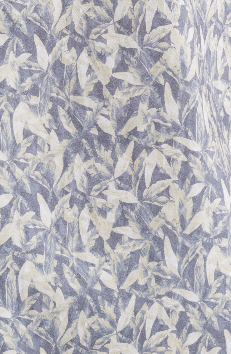 Bugatchi Miles OoohCotton<sup>®</sup> Floral Short Sleeve Button-Up Shirt, Alternate, color, Graphite