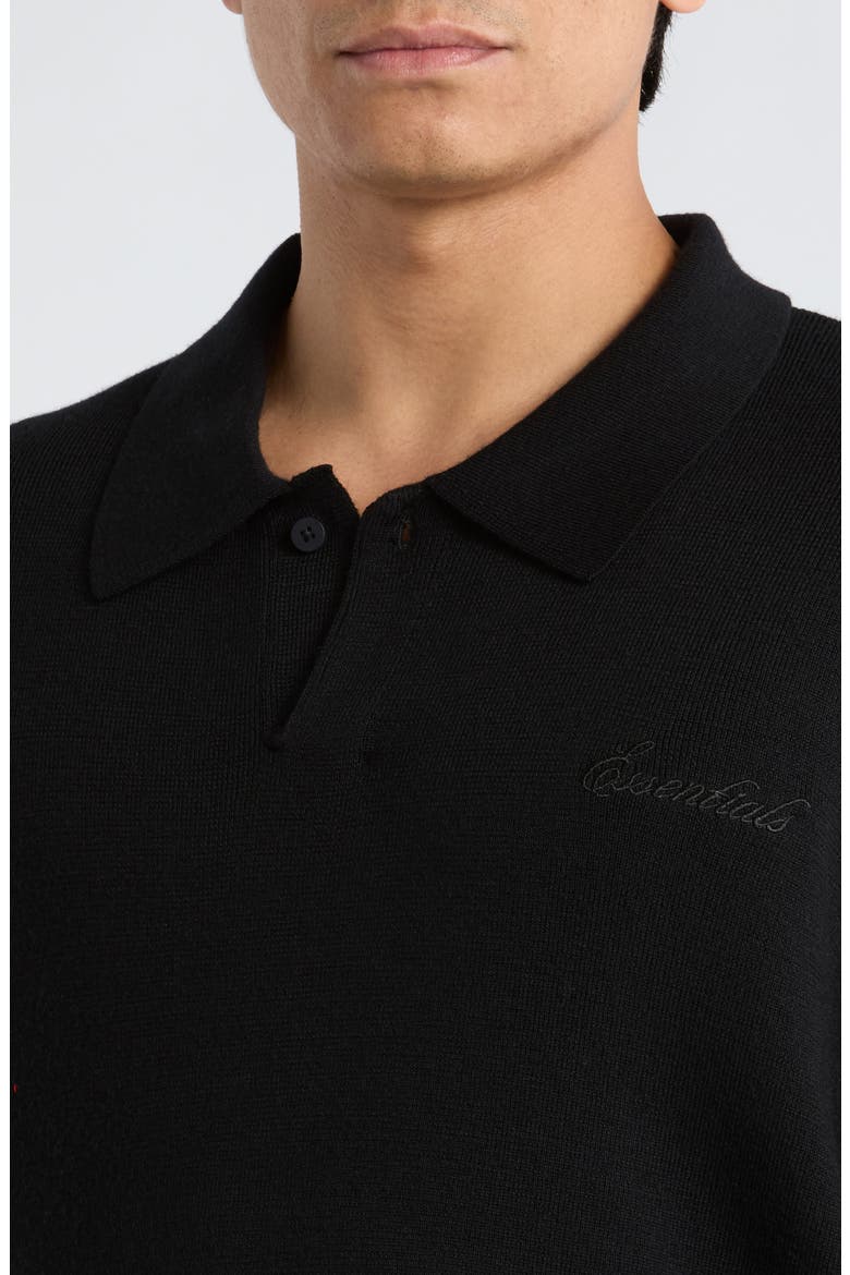Signature '90s Wool Polo Sweater, Alternate, color, VINTAGE BLACK