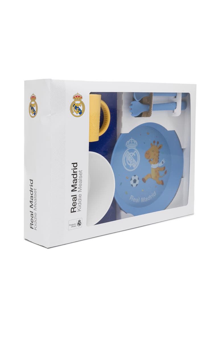 Miniland Real Madrid Soccer Children's Tableware Set, Alternate, color, Blue Multi