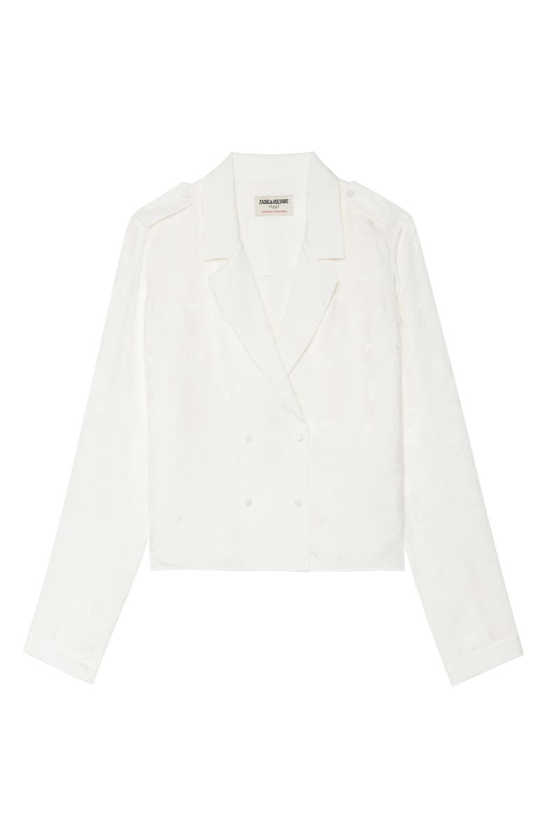 Zadig & Voltaire Tussi Jac Silk Shirt, Alternate, color, Judo