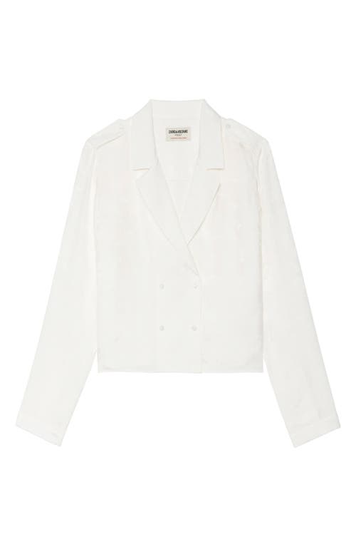 Zadig & Voltaire Tussi Jac Silk Shirt In White