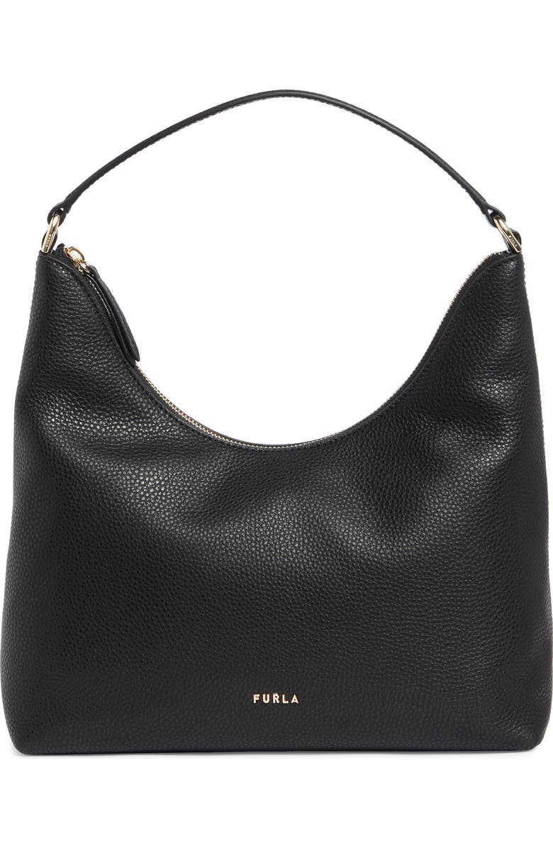 Furla Hecate Hobo Shoulder Bag, Main, color, Nero