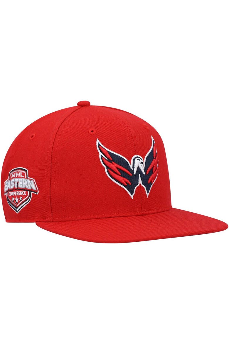 Men's '47  Red Washington Capitals Sure Shot Captain Snapback Hat, Main, color, Red
