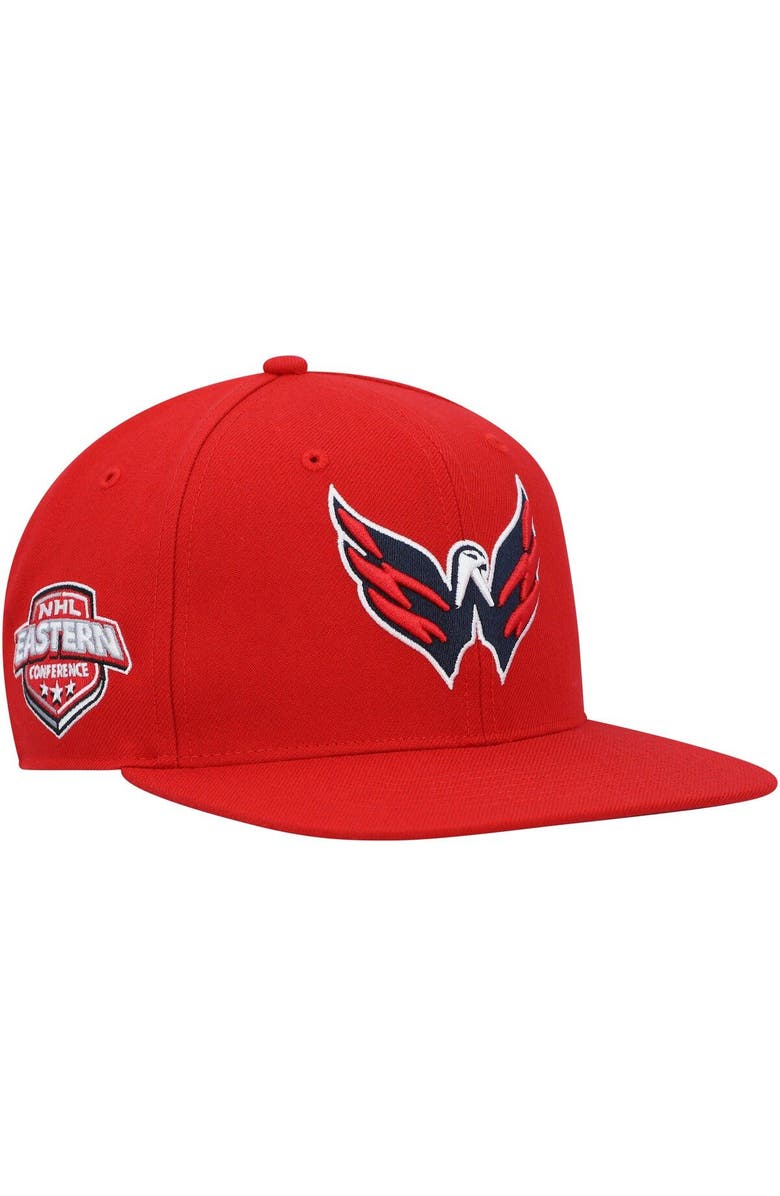 '47 Men's '47  Red Washington Capitals Sure Shot Captain Snapback Hat, Main, color, Red