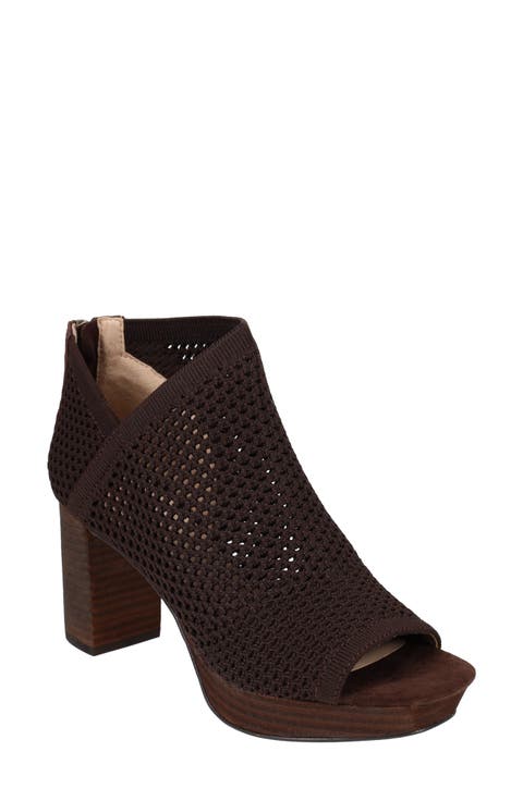 Aurel Open Toe Platform Bootie