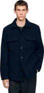 SANDRO Virgin wool overshirt