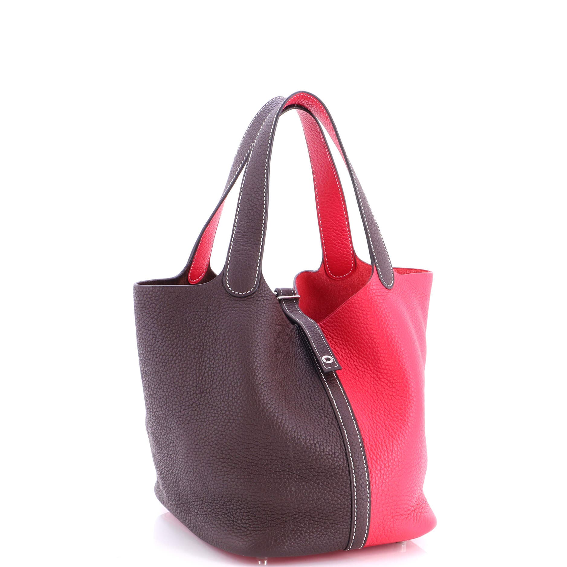 Picotin Lock Bag Bicolor Clemence MM, Alternate, color, Pink