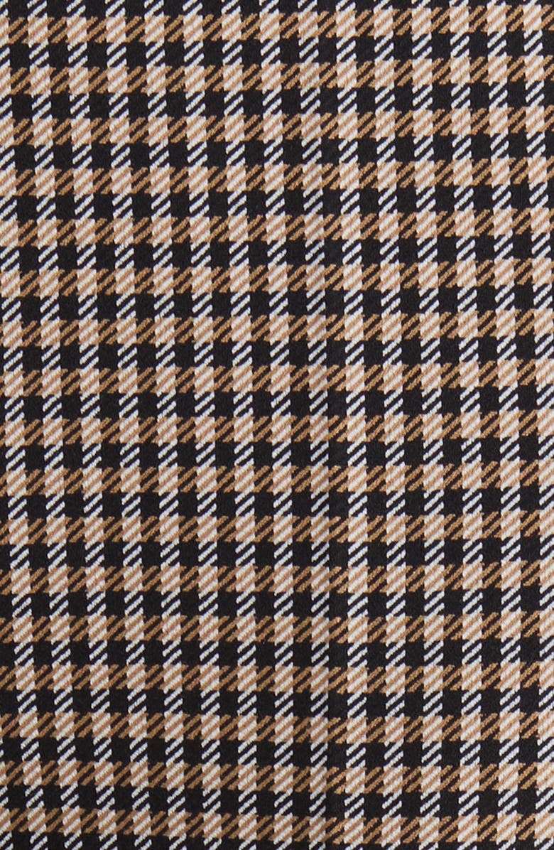 BOSS Tubeka Check Print Straight Leg Pants, Alternate, color, Med Bge