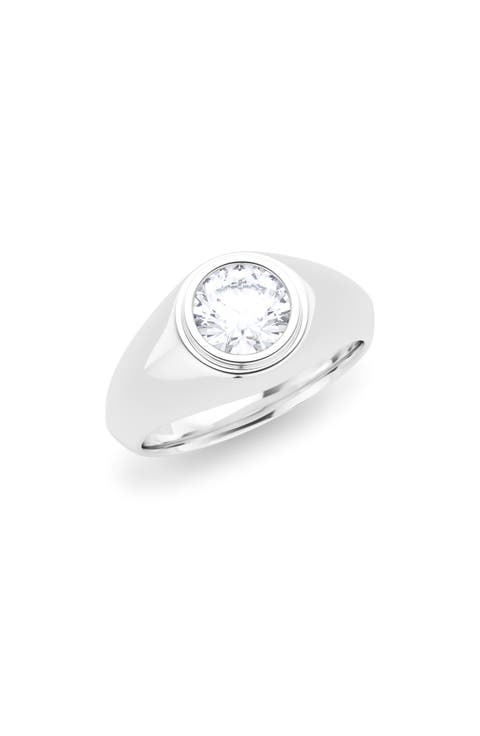 Men's Round Brilliant Lab Created Diamond Ring