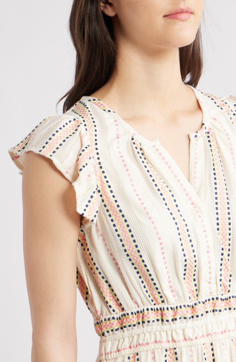 Hatley Ribbon Weave Stripe Dress, Alternate, color, 