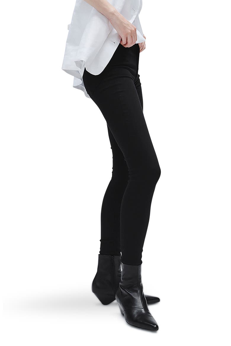 Nina High Waist Skinny Jeans, Alternate, color, BLACK