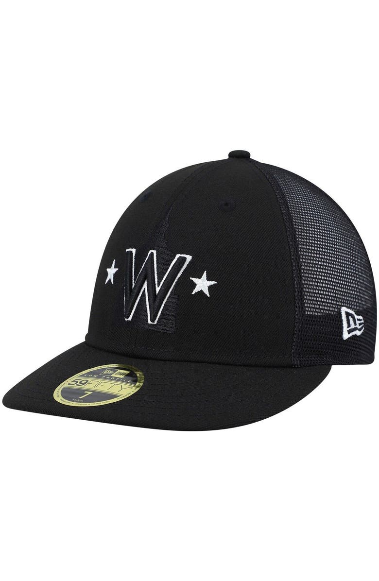 New Era Men's New Era Black Washington Nationals 2023 Batting Practice Low Profile 59FIFTY Fitted Hat, Main, color,
