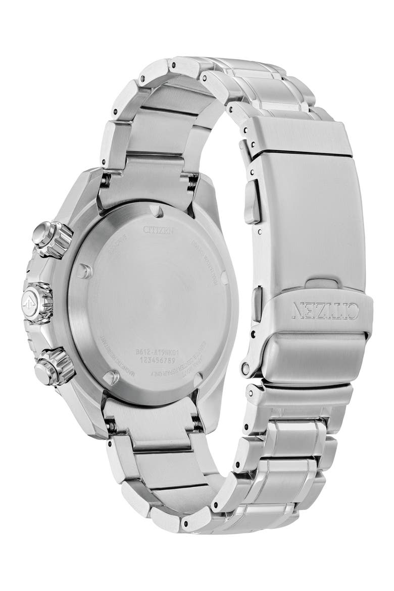 Promaster Dive Eco-Drive Bracelet Watch, 46mm, Alternate, color, GREEN/ SILVER-TONE