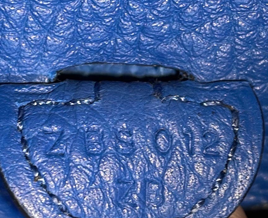 Pre-Owned Hermes Evelyne Bag Gen III Maurice TPM, Alternate, color, Bleu France