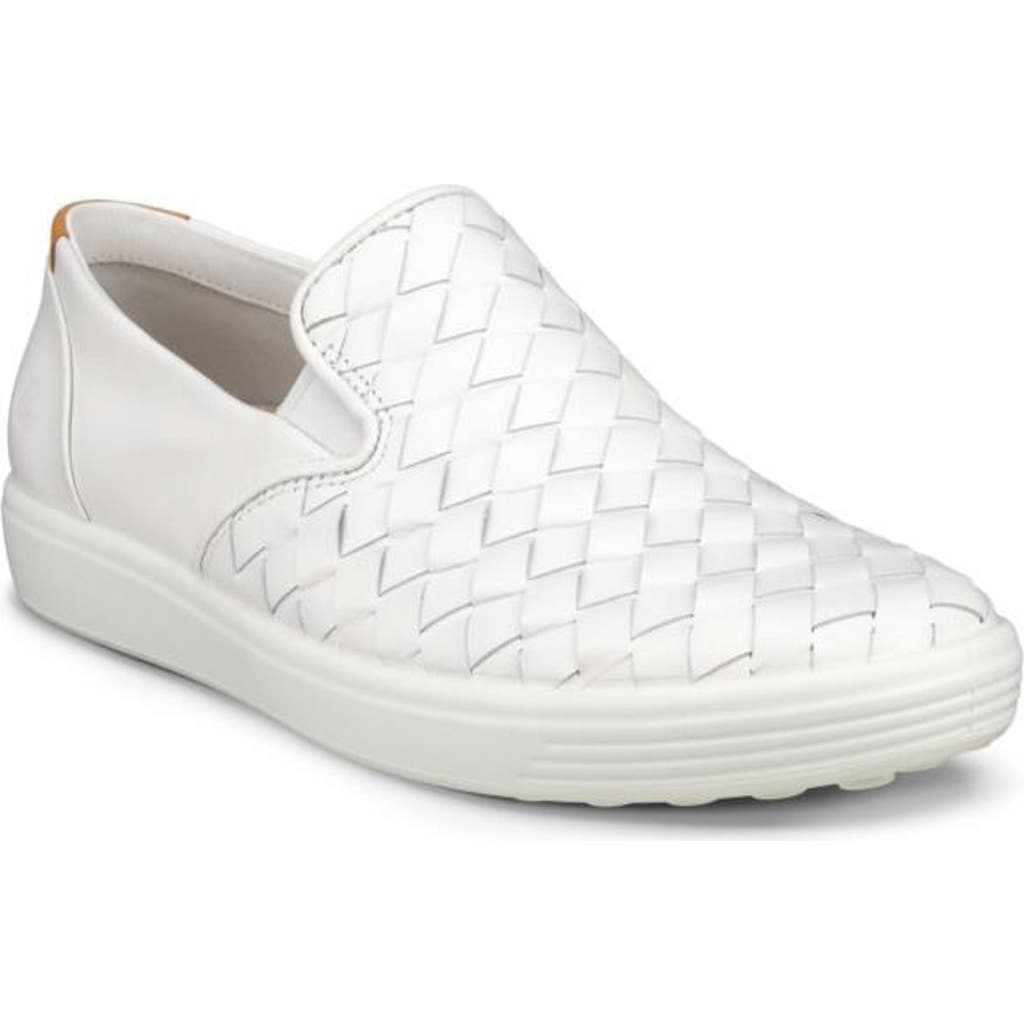Ecco Soft 7 3.0 Slip-on Sneaker In White