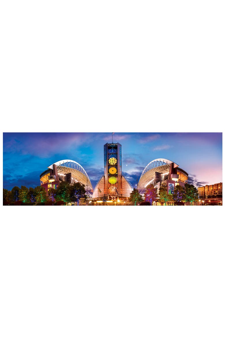 Seattle Seahawks 1000pc Panoramic Puzzle, Alternate, color, Multicolor