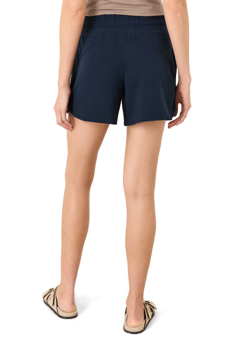 CloudKnit Curved Hem Short, Alternate, color, Navy Blue