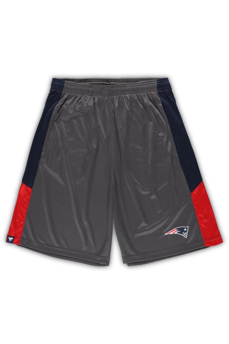 Men's Fanatics Branded Gray New England Patriots Big & Tall Team Shorts, Main, color, Gray