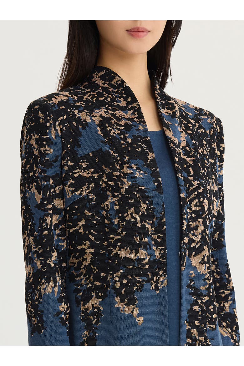 Tailored Speckled Lurex Knit Jacket, Alternate, color, Stardust/Charmeuse/Gold Lurex