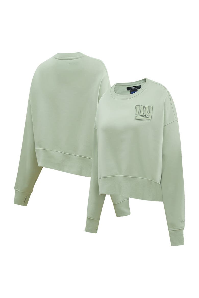 Women's Pro Standard  Green New York Giants Neutral Pullover Sweatshirt, Main, color, Green