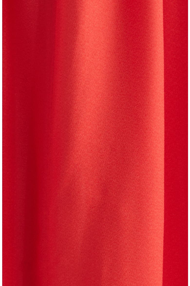 Tala Drop Waist Halter Georgette Maxi Dress, Alternate, color, TOMATO