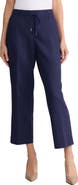 Jones New York Drawstring Waist Linen Blend Pants