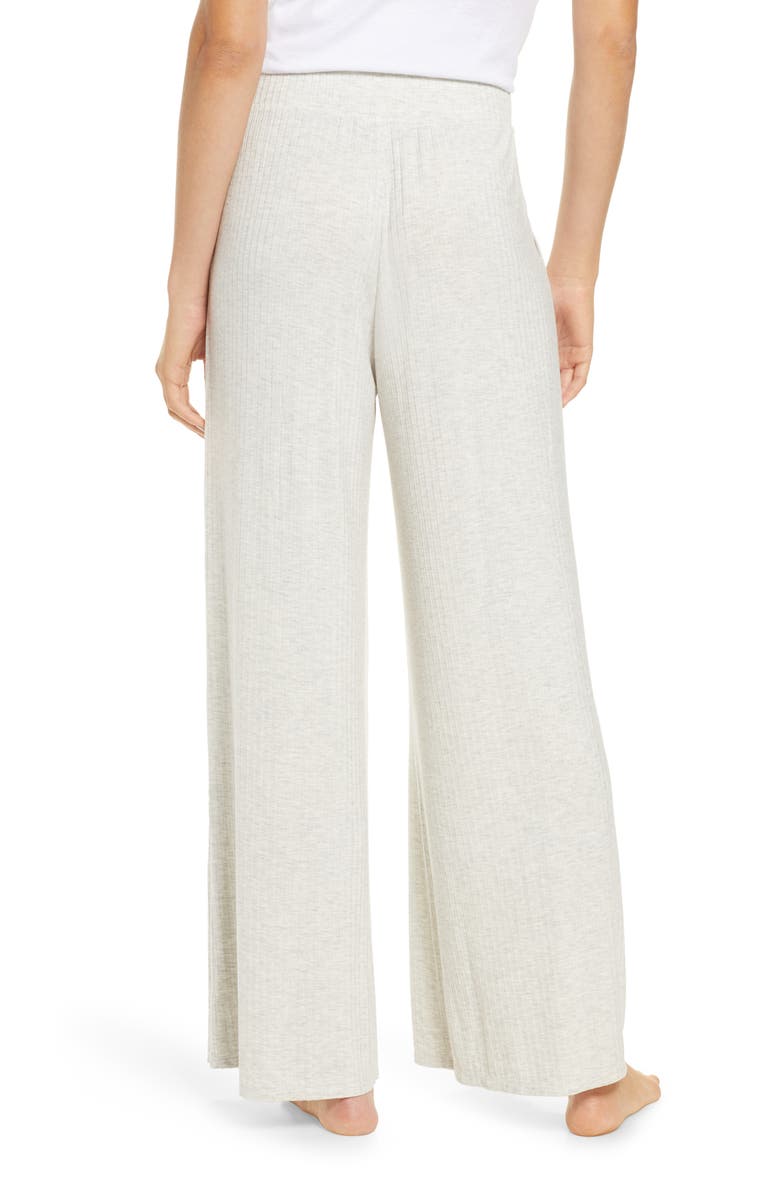 Socialite Rib Wide Leg Lounge Pants, Alternate, color,