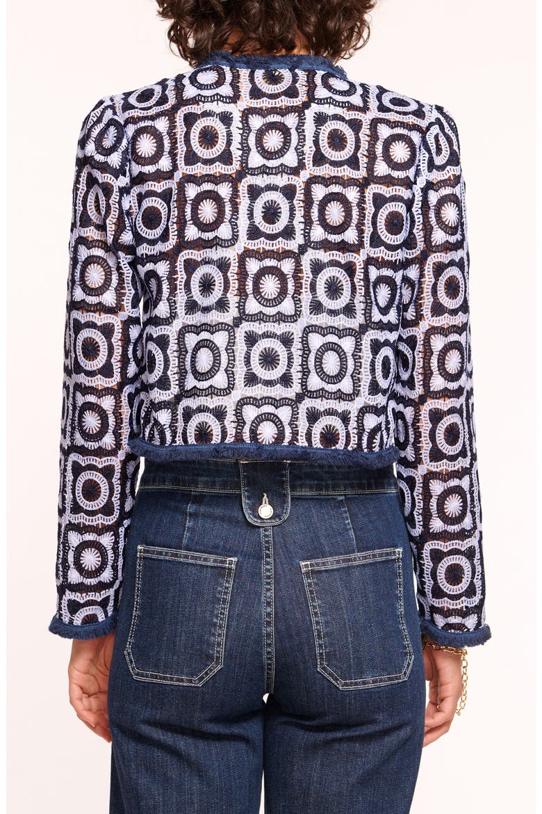 Anacapri Daniella Jacket, Alternate, color, SPRING NAVY CROCHET