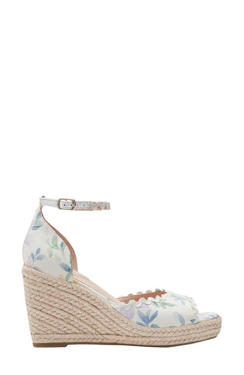 BANDOLINO BANDOLINO FLORAL ESPADRILLE WEDGE SANDAL 
