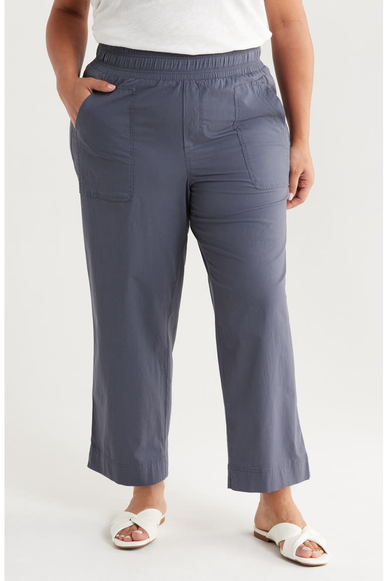 Skyrise Patch Pocket Straight Leg Pants, Main, color, SHADOW