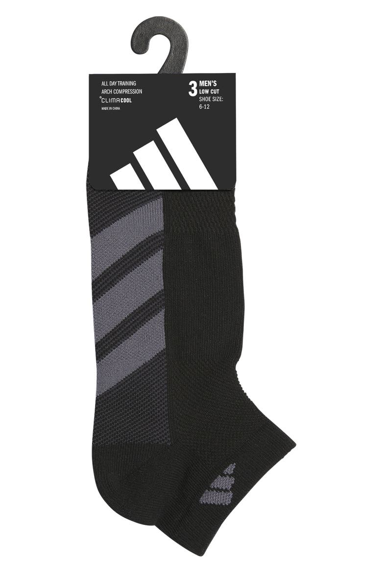 Training All-Day 3-Pack Low Cut Socks, Alternate, color, BLACK/ ONIX GREY/ NIGHT GREY