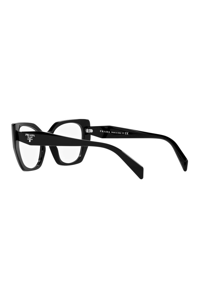 54mm Square Optical Glasses, Alternate, color, BLACK