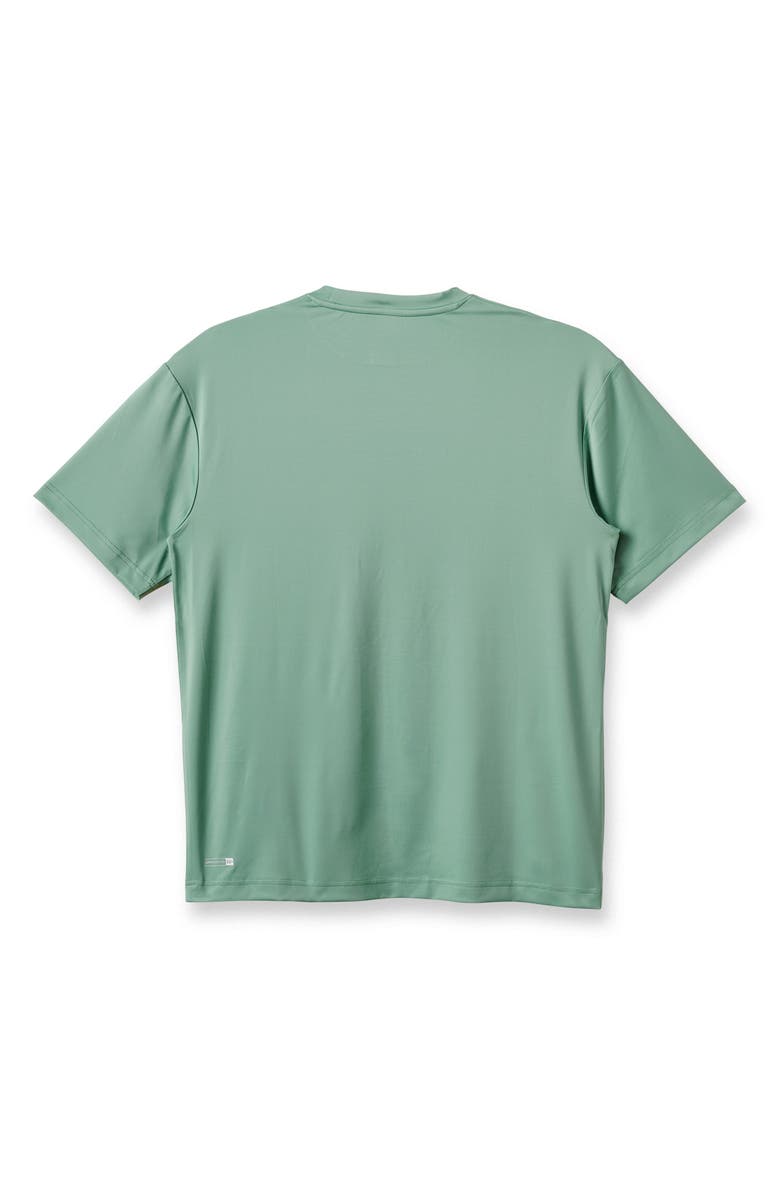 Quiksilver Everyday Surf Short Sleeve Rashguard, Alternate, color, Granite Green