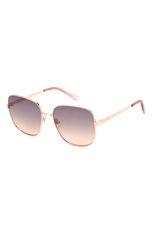 Fossil 57mm Square Sunglasses