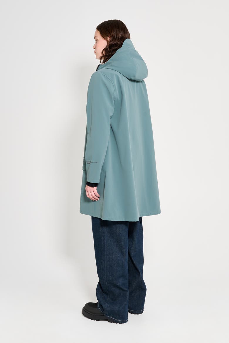 Mosebacke Patch Raincoat, Alternate, color, Moon Rock