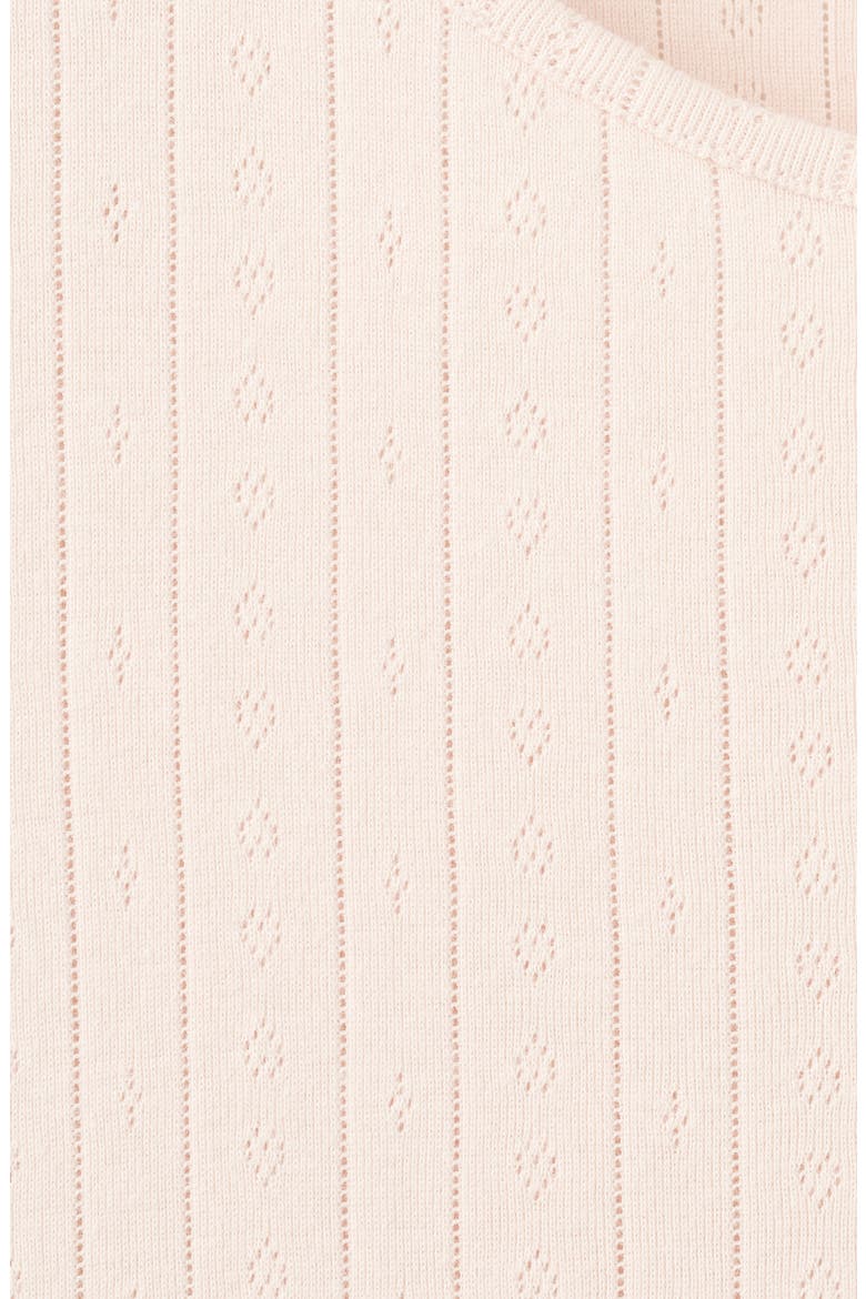 Lettuce Edge Pointelle Cotton Sleep T-Shirt, Alternate, color, PINK