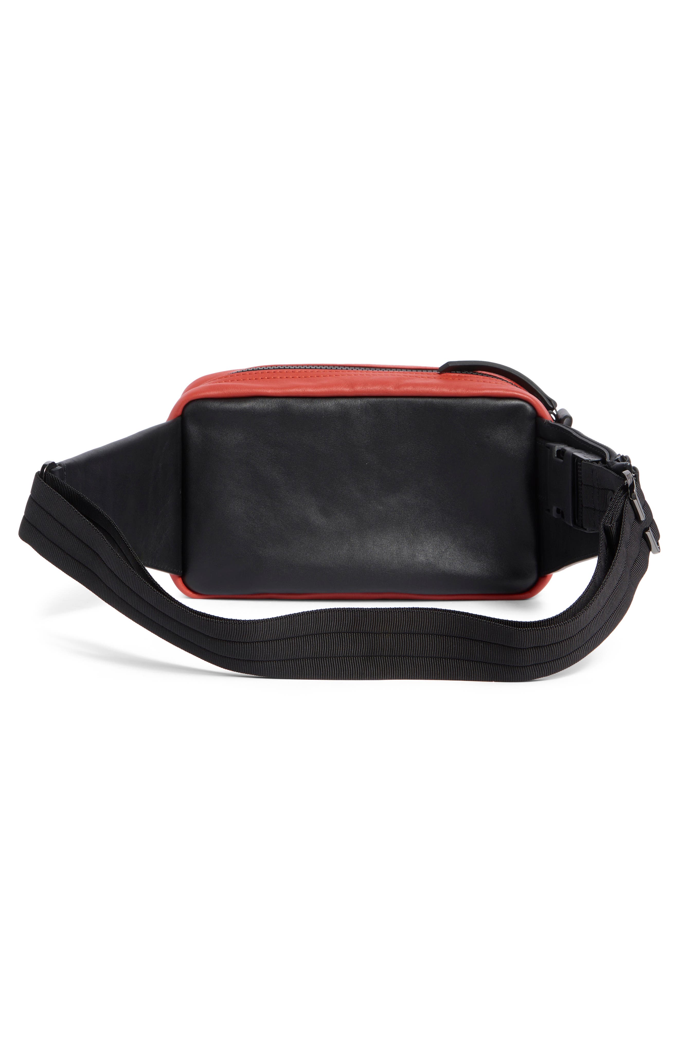 Longchamp 3D Sport Leather Belt Bag, Alternate, color, Brick