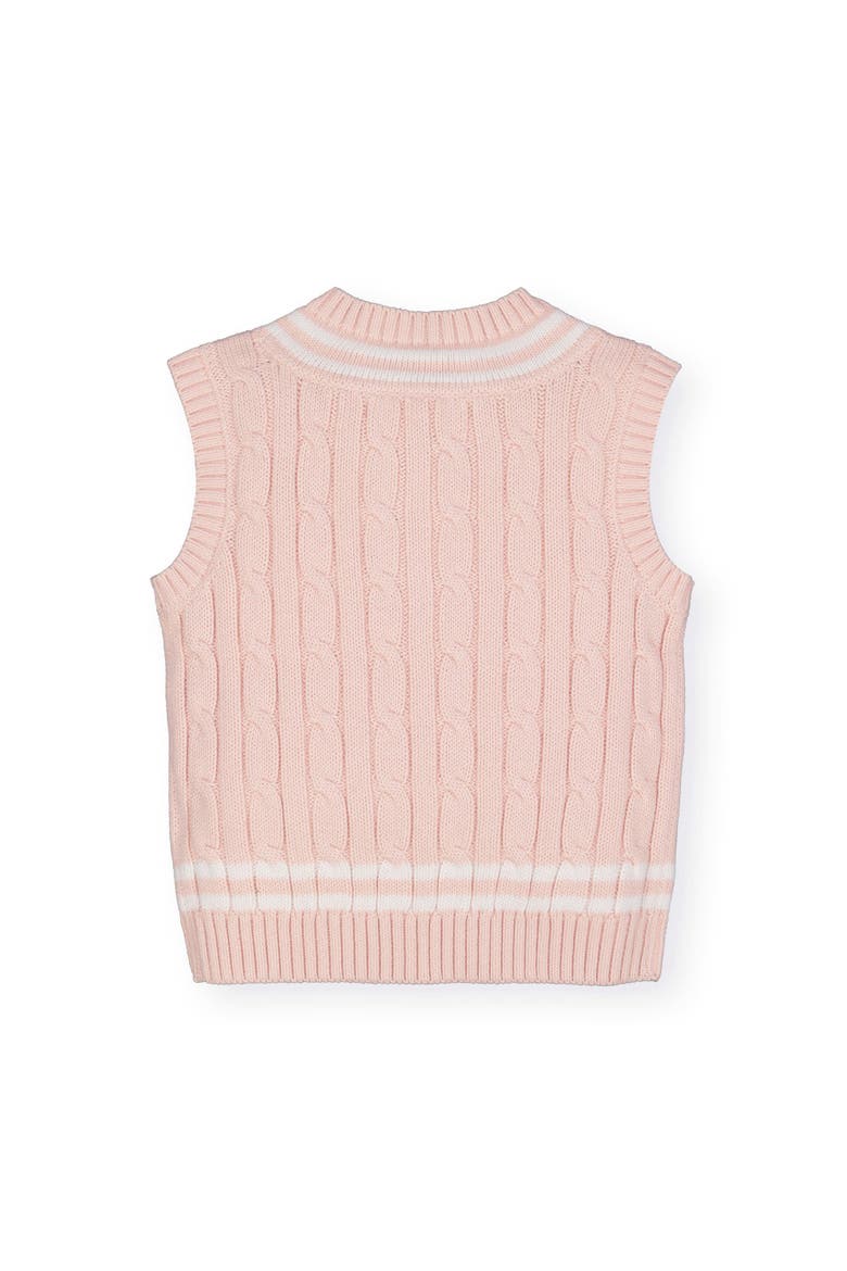 Baby Boys' Organic Cricket Sweater Vest, Infant, Alternate, color, Light Pink with White
