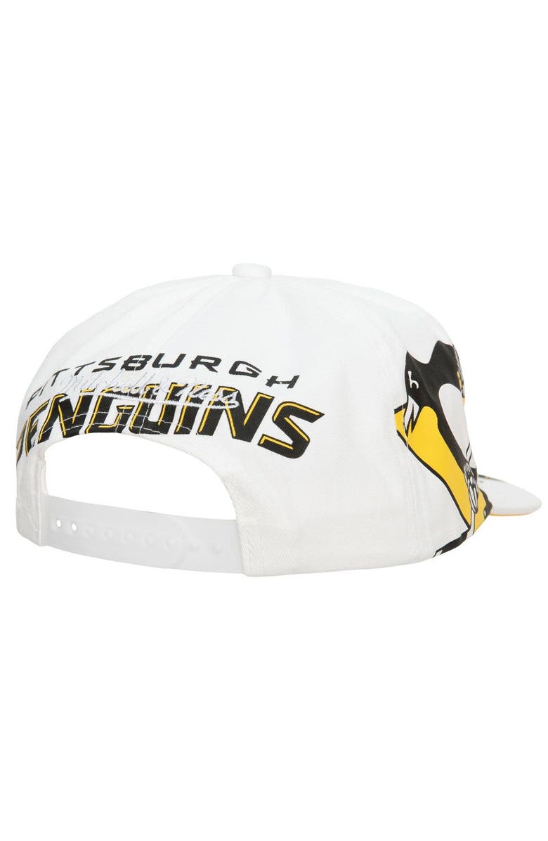 Mitchell & Ness Men's Mitchell & Ness White Pittsburgh Penguins In Your Face Deadstock Snapback Hat, Alternate, color, White