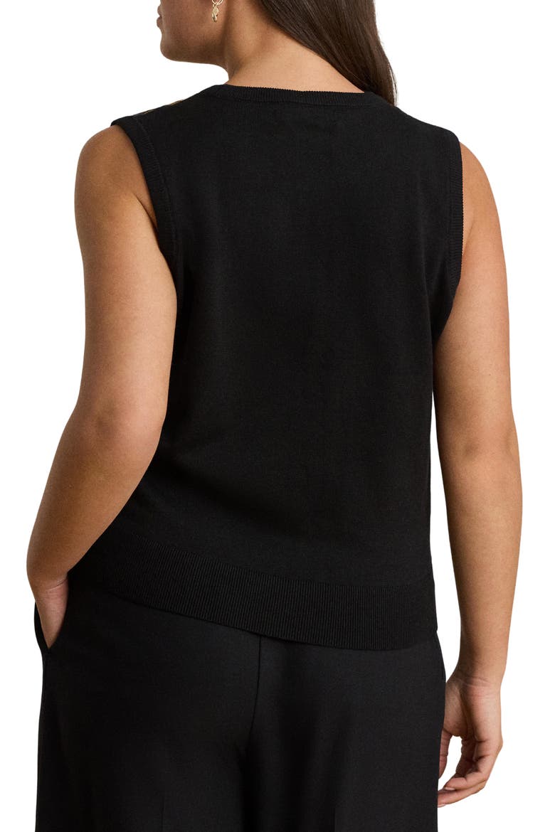 Chain Print Sleeveless Sweater, Alternate, color, BLACK/ MULTI