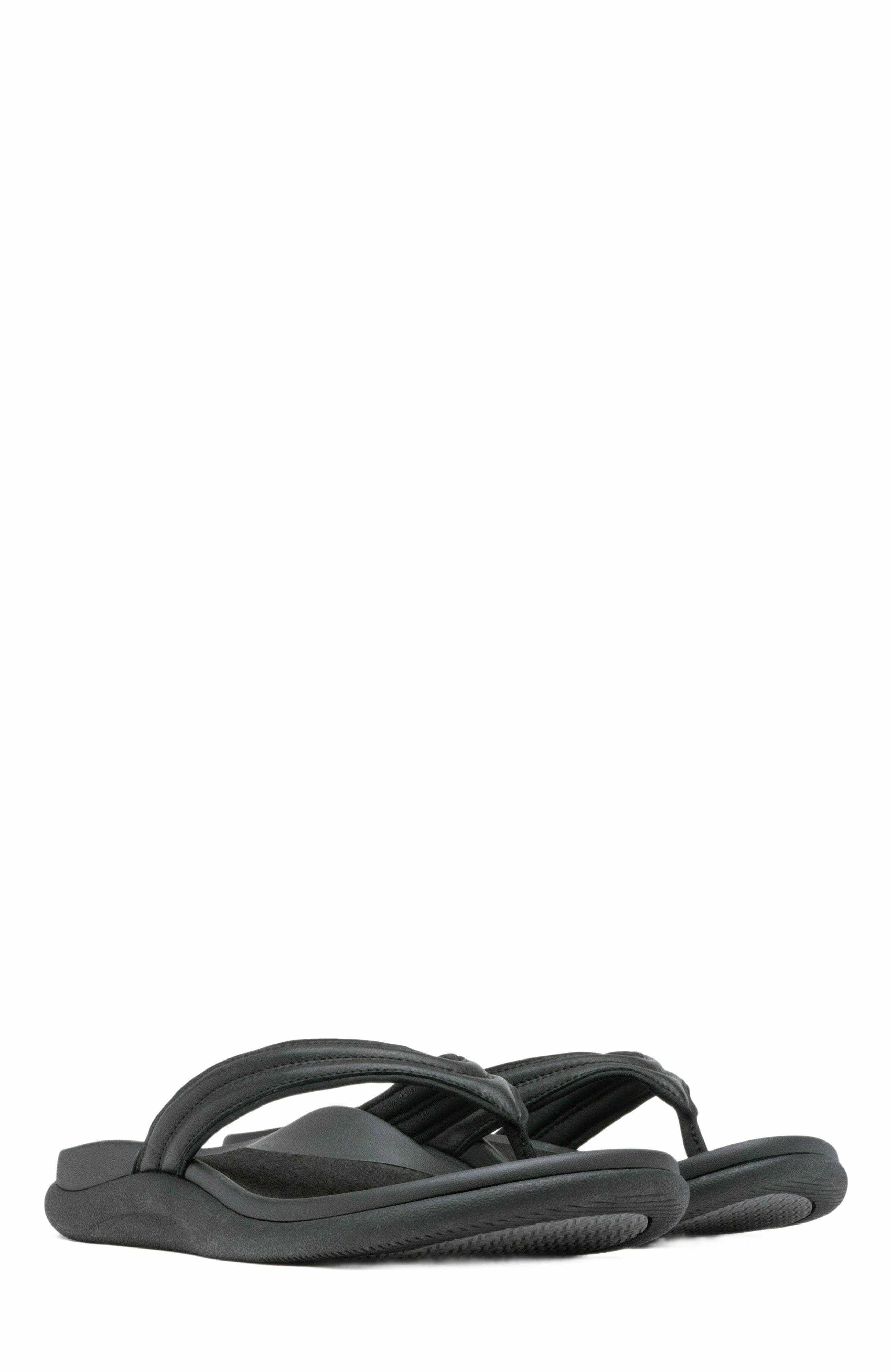 ABEO Laguna Thin Strap, Alternate, color, Black - Metatarsal